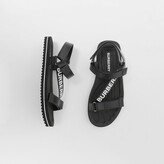 Thumbnail for your product : Burberry Logo Print Leather Sandals