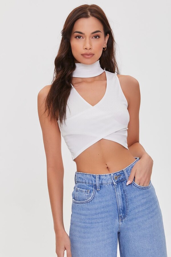 White Women's Crop Tops | Shop The Largest Collection | ShopStyle