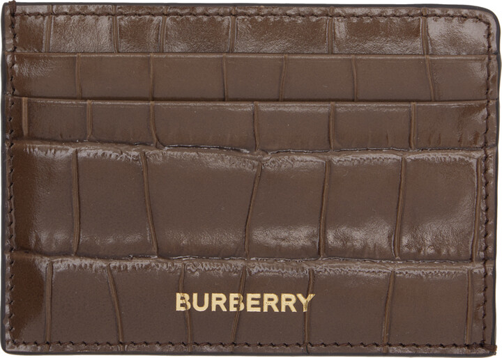 Burberry Monogram Print and Leather Card Case - ShopStyle Wallets