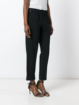 Thumbnail for your product : Giorgio Armani elasticated hem cropped trousers