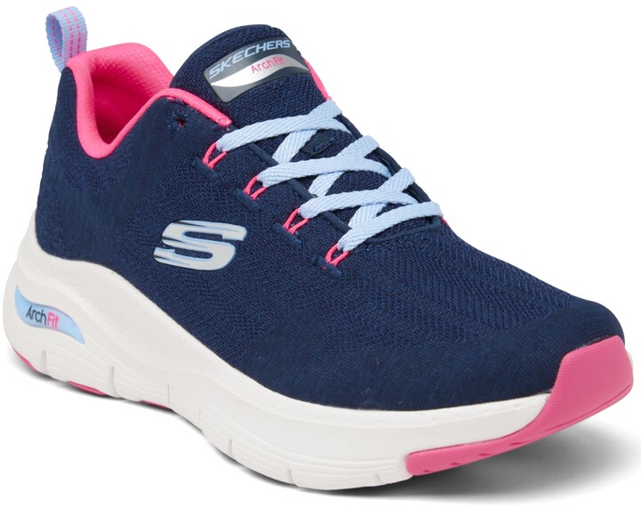 Skechers Women's Arch Fit Comfy Wave Arch Support Walking Sneakers
