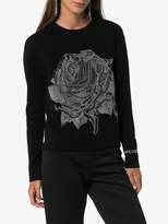 Thumbnail for your product : Valentino rose chain intarsia jumper