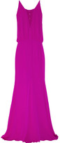 Thumbnail for your product : Mason by Michelle Mason Washed silk-georgette gown