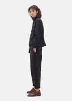 Thumbnail for your product : Le Vestiaire de Jeanne Wool Narrow Jacket Drap Noir