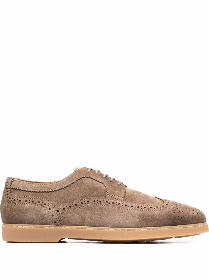 Luisaviaroma Men Shoes Flat Shoes Formal Shoes Lace-up Leather Derby Shoes 