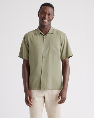 Quince 100% Silk Twill Short Sleeve Camp Shirt - ShopStyle