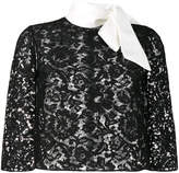 Thumbnail for your product : Valentino lace cape blouse