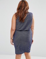 Thumbnail for your product : Junarose Plus Hyde Dress In Glitter Fabric