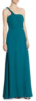 Carolina Herrera One-Shoulder Silk Gown