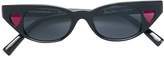 Thumbnail for your product : Le Specs x Adam Selman Heart cat eye shaped sunglasses