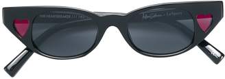 Le Specs x Adam Selman Heart cat eye shaped sunglasses