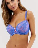 Thumbnail for your product : Pour Moi? Pour Moi Amour underwire lace bra with contrast lining in purple