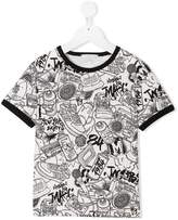 Thumbnail for your product : Little Marc Jacobs graffiti logo print T-shirt