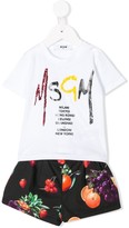 Thumbnail for your product : Msgm Kids Logo-Print Two-Piece Set