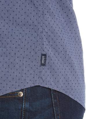 Armani Jeans Men's Regular fit dotted chambray long sleeve shirt