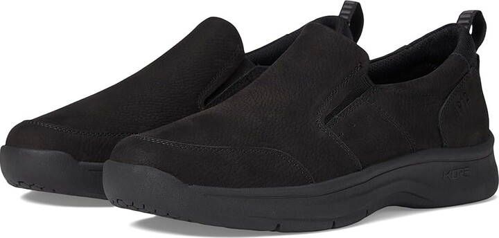 Nunn Bush MAC Moccasin Toe Slip-On Men's Lace-up Boots Black : 8.5 M (D), Leather