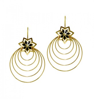 Mela Artisans Circles of Light Earrings