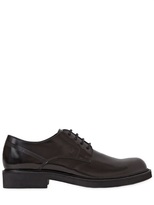 Thumbnail for your product : Tod's Brushed Leather Derby Lace-Up Shoes