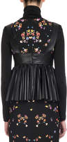 Thumbnail for your product : Givenchy Faux-Leather Pleated Bustier with Buckle, Black