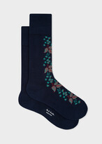 Thumbnail for your product : Paul Smith Men's Navy 'Paisley' Socks
