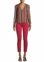 Thumbnail for your product : JEN7 by 7 For All Mankind Mid-Rise Skinny Twill Pants