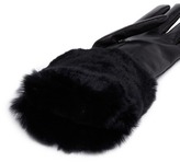 Thumbnail for your product : Nobrand 'Rockstud' rabbit fur leather gloves