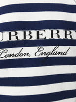 Thumbnail for your product : Burberry striped logo print sweatshirt