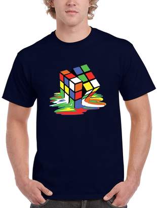 Theory NineTeen Big Bang Melting Rubik's Cube Mens T-Shirt (S, )