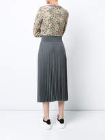 Thumbnail for your product : Agnona flower patterned pleated dress