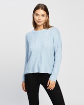 Thumbnail for your product : Atmos & Here Atmos&Here - Women's Blue Jumpers - Emma Cable Knit Jumper - Size 10 at The Iconic