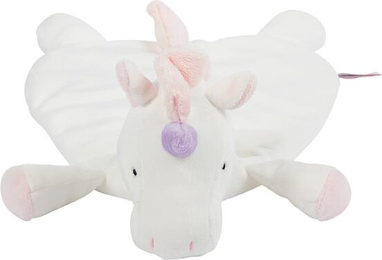 WubbaNub™ Baby White Unicorn Lovey