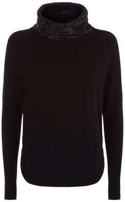 William Sharp Embellished Turtleneck Sweater