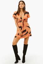 Thumbnail for your product : Forever 21 Tie-Front Brushstroke Dress