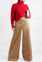 Thumbnail for your product : Antonio Berardi Cutout Ribbed Wool And Cashmere-blend Turtleneck Sweater