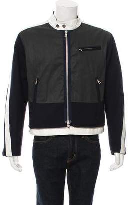 Dries Van Noten Colorblock Wool Zip-Up Jacket