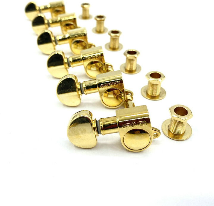 Original Grover Tuner Key Left Hand L6 Chrome And Golden Color Made in Taiwan China PW 6 Inline for Electric Acoustic Guitar