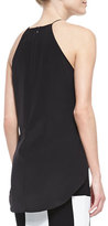 Thumbnail for your product : Derek Lam 10 Crosby Tiered Draped Silk Cami
