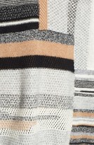 Thumbnail for your product : White + Warren Patchwork V-Neck Cashmere Sweater
