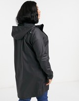 Thumbnail for your product : Junarose rubber raincoat in black