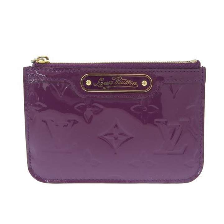purple patent leather purse