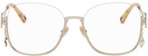 Thumbnail for your product : Chloé Gold Pearl Charm Glasses