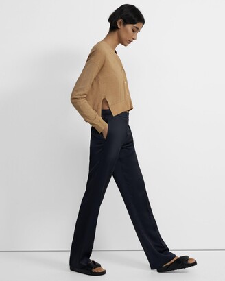 Theory Cropped Cardigan in Cotton