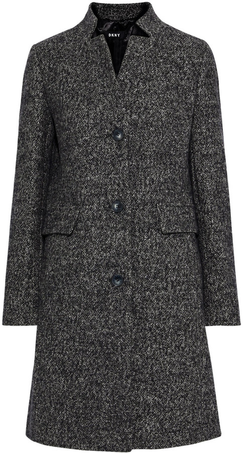 dkny tweed coat