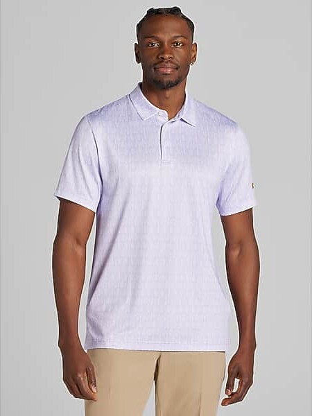 Jack Nicklaus Big & Tall Men's Modern Fit Short Sleeve Polo Purple