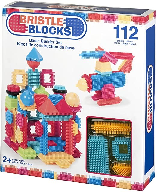 Bristle Blocks by Battat – The Official Bristle Blocks – 112Piece – STEM Creativity Building Toys Dexterity Fine Motricity – Bpa Free 2 Years +