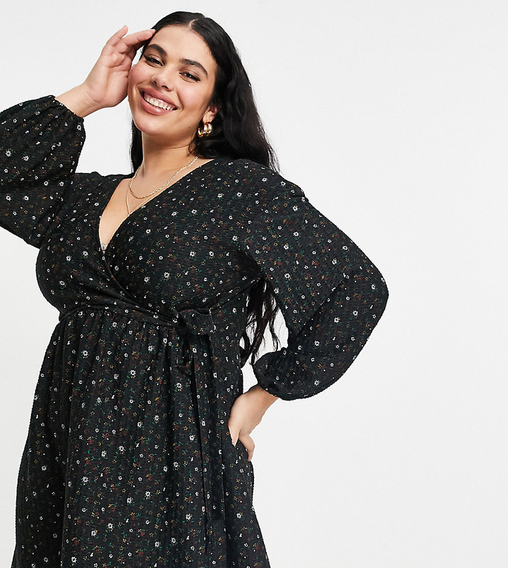 Black wrap dress size 22 Clearance