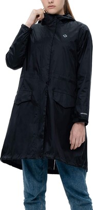 NAVISKIN Womens Raincoat Water Resistant Long Jacket Lightweight 