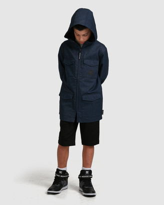 DC Youth Mastaford Water Resistant Hooded Field Jacket