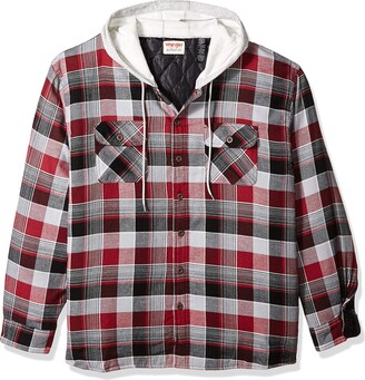 insulated flannel jacket with zipper