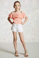 Thumbnail for your product : Forever 21 Girls Denim Cutoffs (Kids)